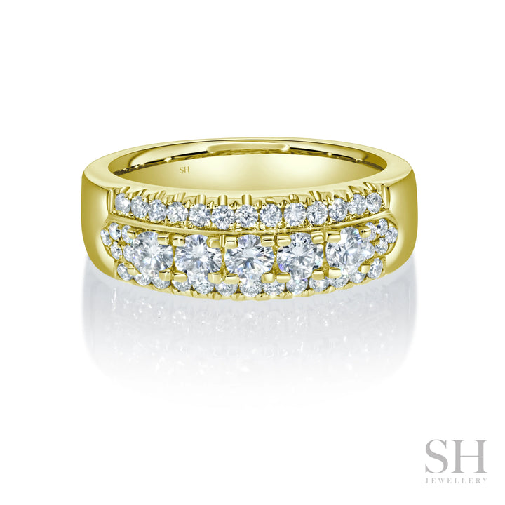 Snowcap Diamond Band (0.09ct each) - W1071