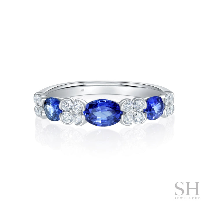 Sapphire Meadow Diamond Ring (4.2mm) - W1136