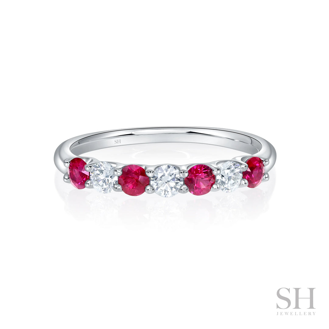 Twilight Ruby Diamond Ring (2.9mm) - W1147