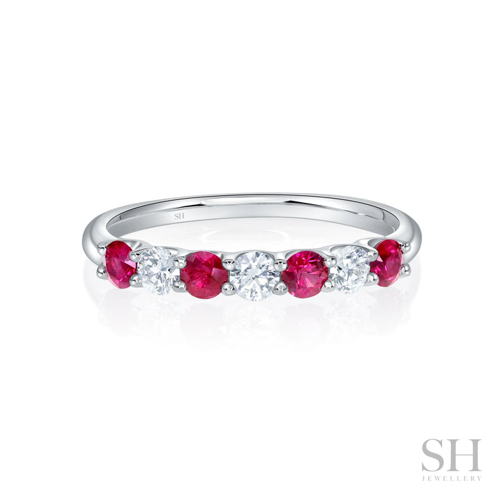 Twilight Ruby Diamond Ring (2.9mm) - W1147