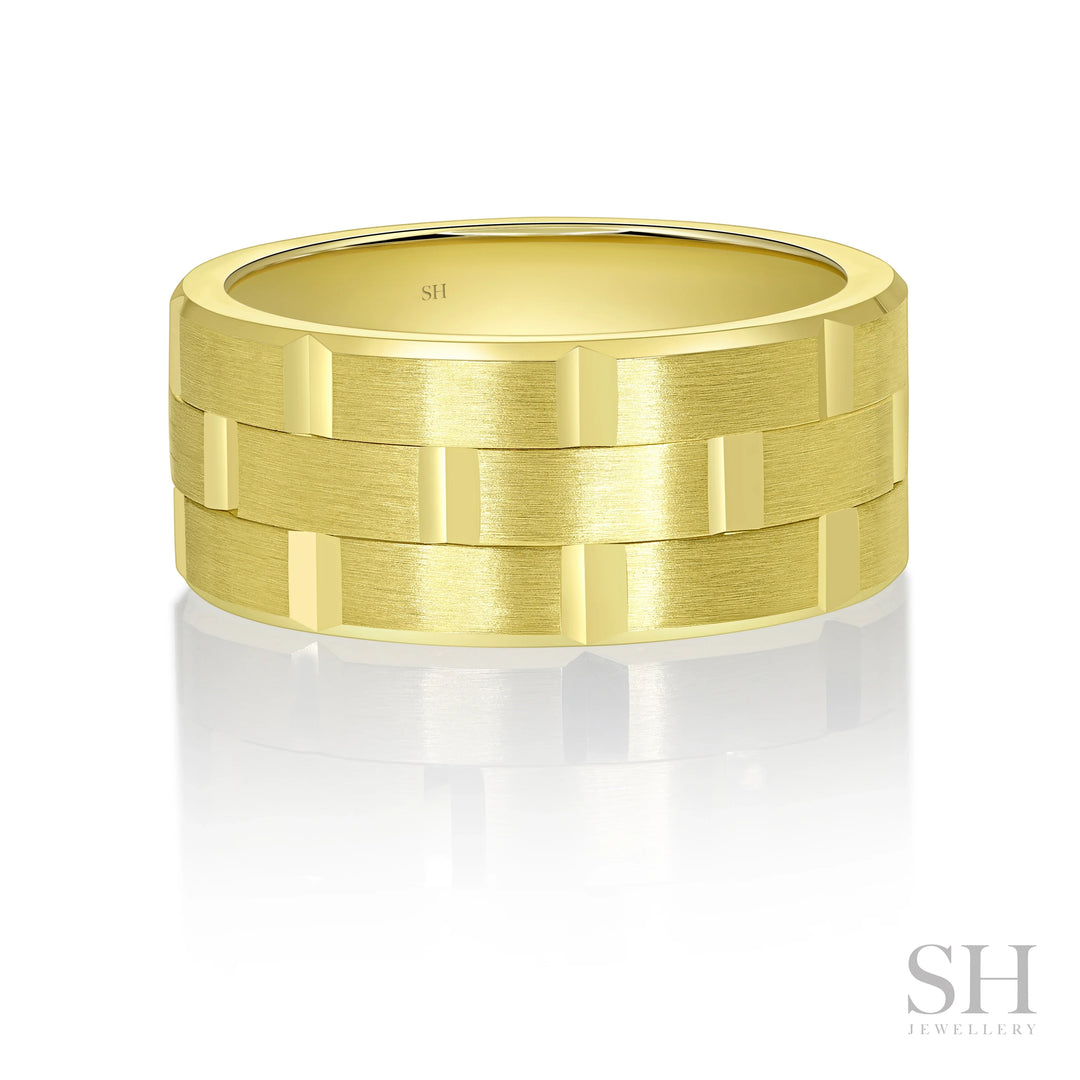 Tectonic Men's Wedding Ring (9.5mm) - W1164