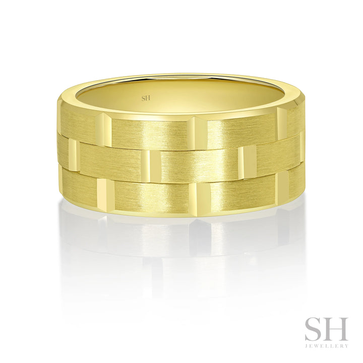 Tectonic Men's Wedding Ring (9.5mm) - W1164