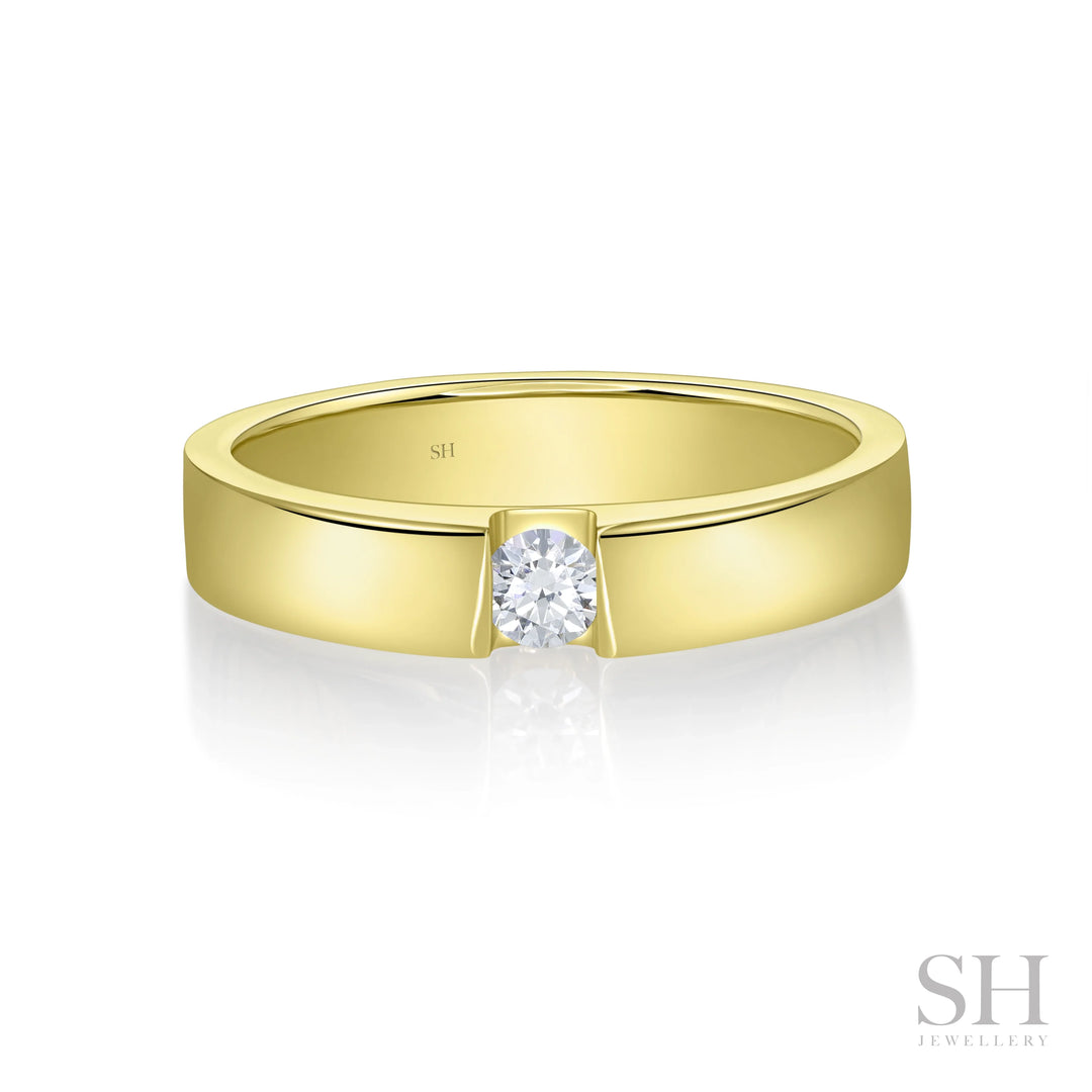 Gravity Wedding Ring with Polished Finish (4.5mm) - W1175