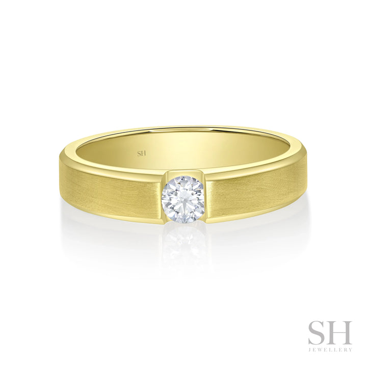 Gravity Wedding Ring with Bevelled Edges (4.7mm) - W1176