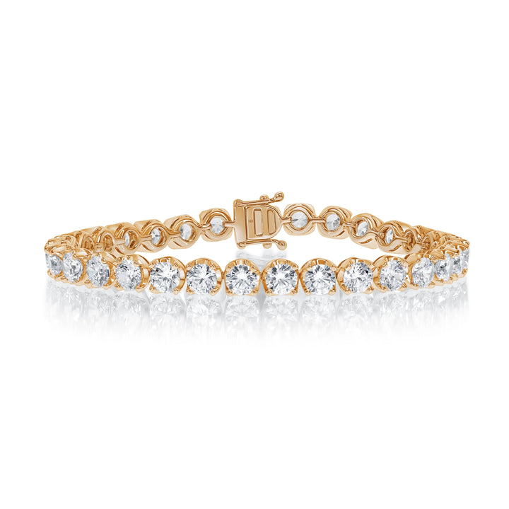 18kt Gold Classic Diamond Tennis Bracelet 10.85ct - W0961