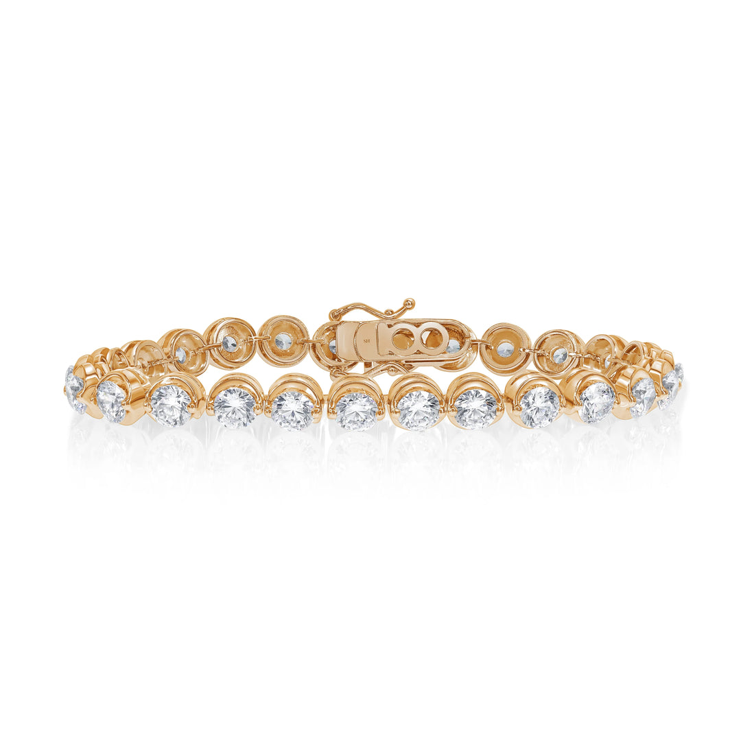 18kt Gold Cirque Diamond Tennis Bracelet 13.00ct - W0963