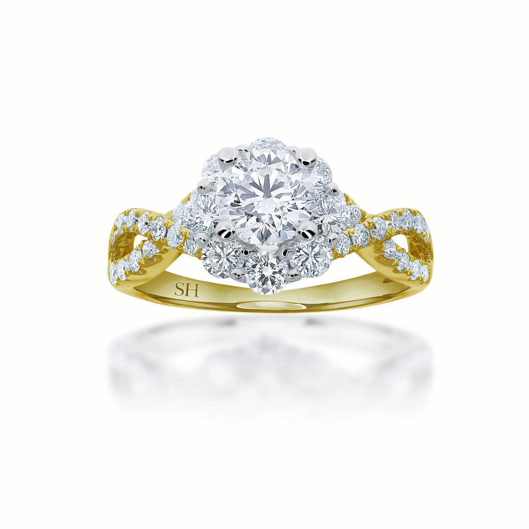 Halo cluster ring with crossover band - W0349