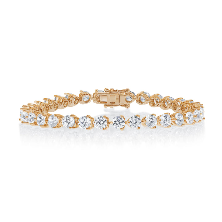 18kt Gold Orbit Diamond Tennis Bracelet 9.90ct - W0959