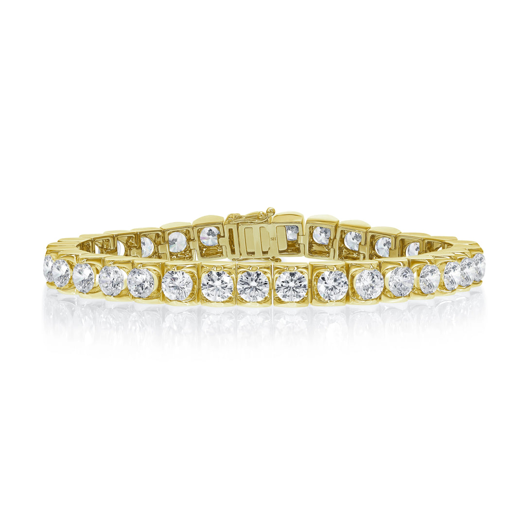 Floating Diamond Tennis Bracelet (15.50ct) - W0965