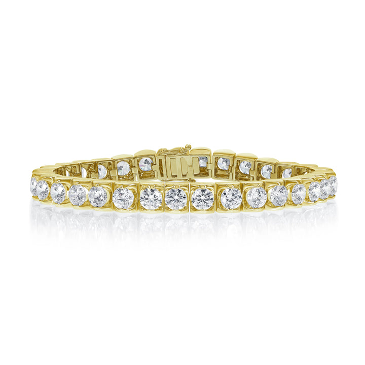 Floating Diamond Tennis Bracelet (15.50ct) - W0965