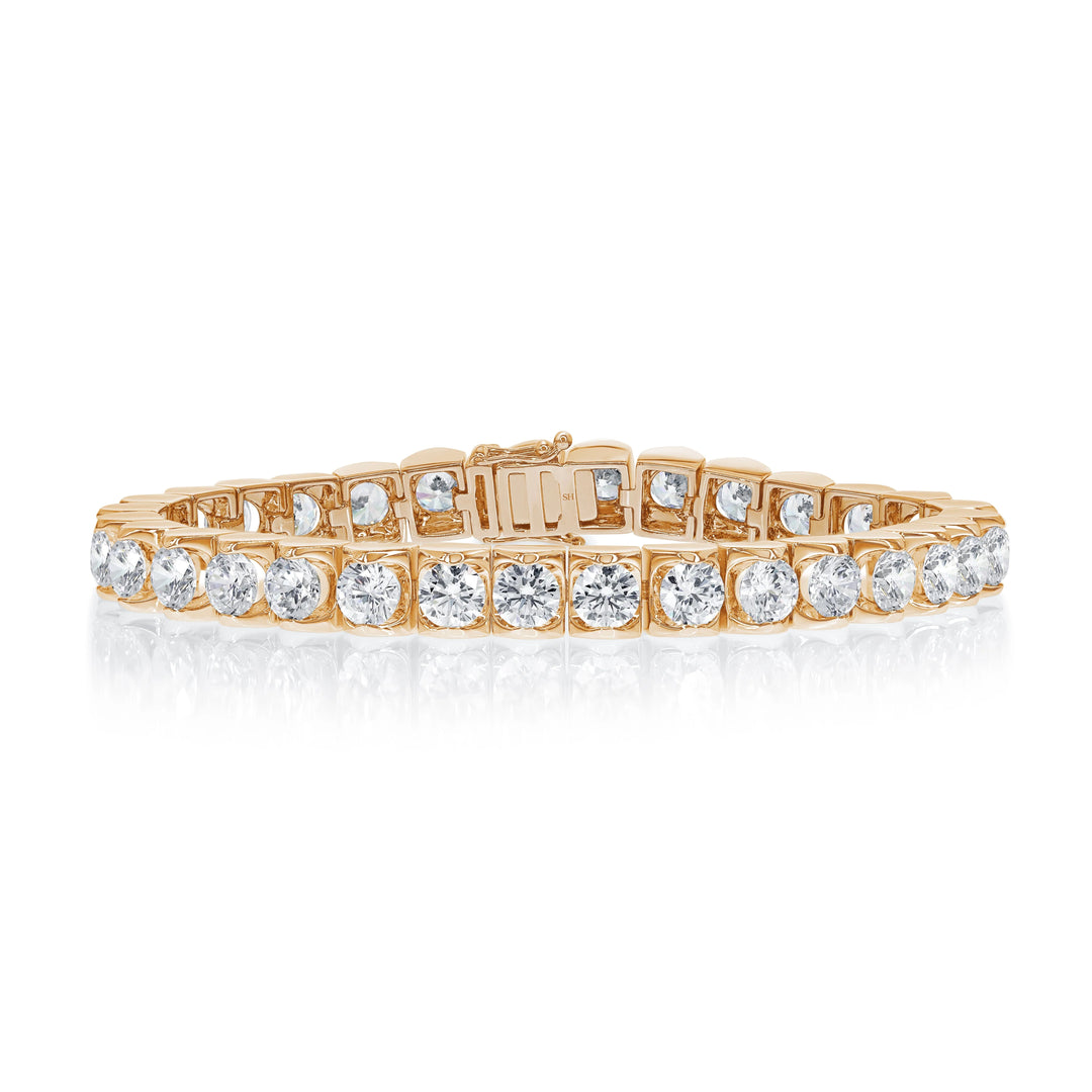 Floating Diamond Tennis Bracelet (15.50ct) - W0965