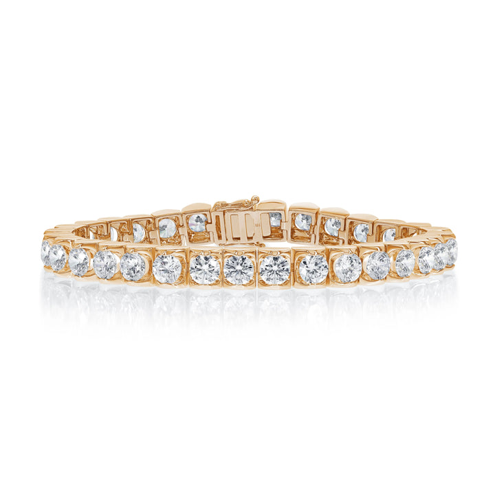 Floating Diamond Tennis Bracelet (15.50ct) - W0965