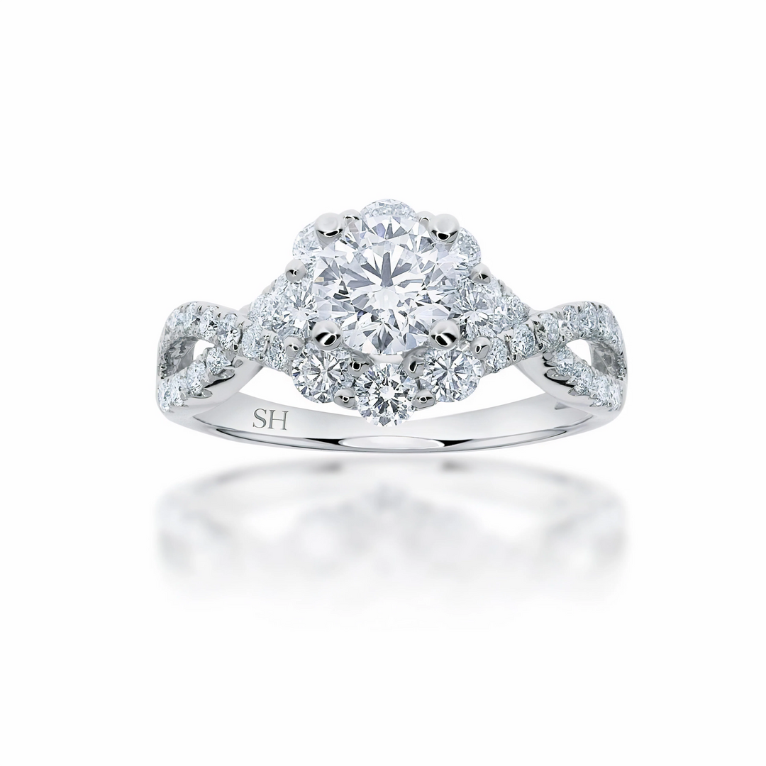 Halo cluster ring with crossover band - W0349