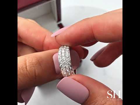 Diamond Pave Orb Ring - W0447