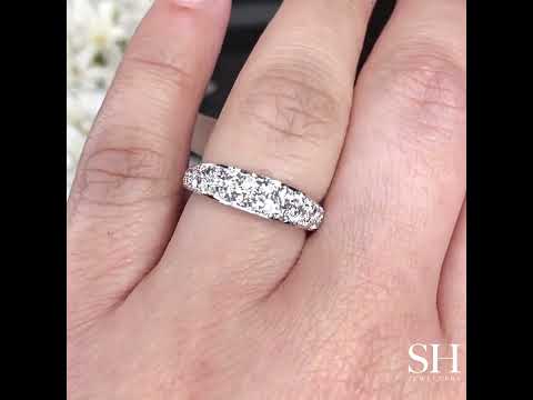 2-Row Pavé-Set Diamonds in Tapered Band (5.2mm) - W0835