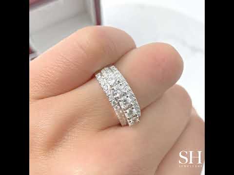 Snow Cap Diamond Band - W0414